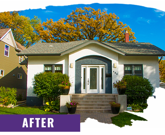 Small White Home After Painting