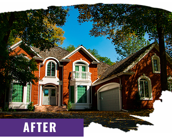 Red Home After Painting