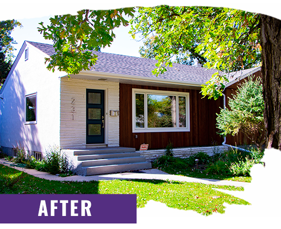 White Home After Painting Front