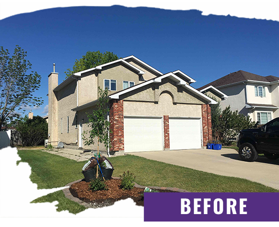 Stucco Home Before Painting