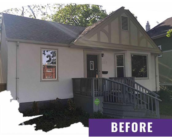 Stucco Home Before Painting