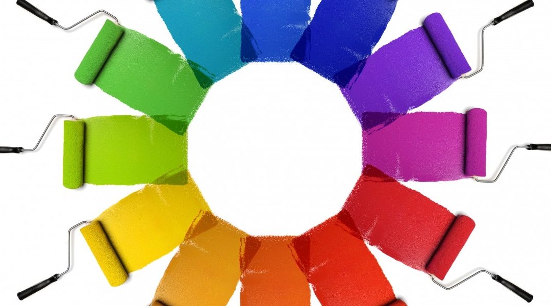 Paint Rollers Color Wheel